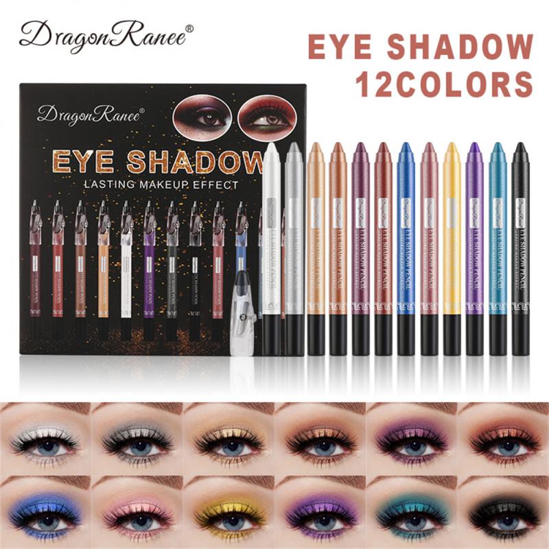 12 Colour Eyeshadow Pencil Set